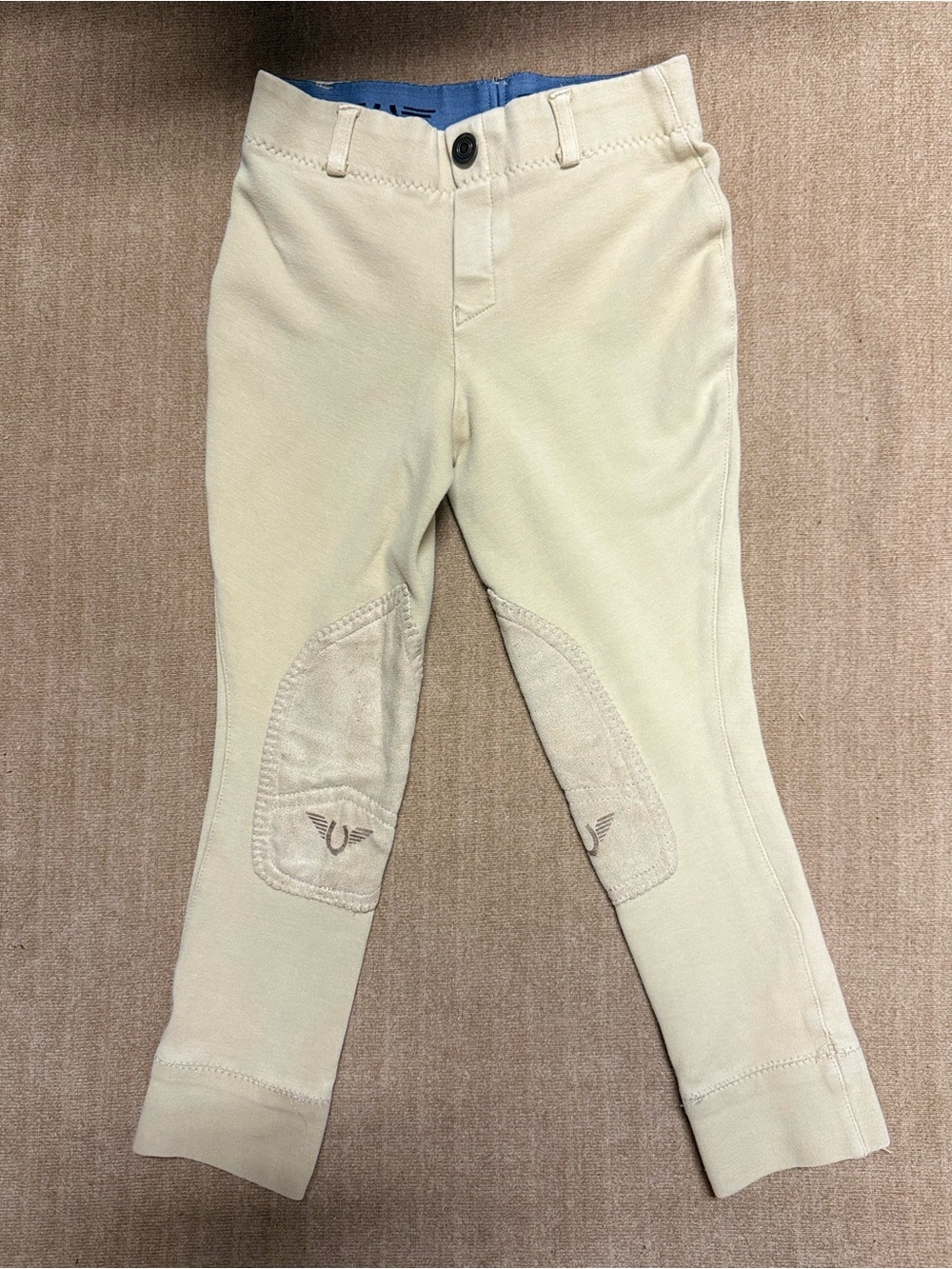 Kids beige Riding Breeches - Stretch Comfort